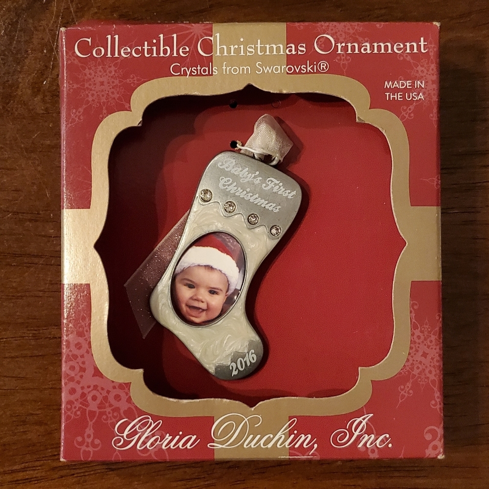 Baby's First Christmas Ornament Crystal's from Swarovski